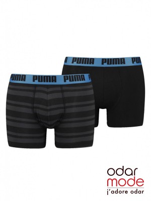 Heren Boxer 2-pack Stripe - 601015001 - Puma